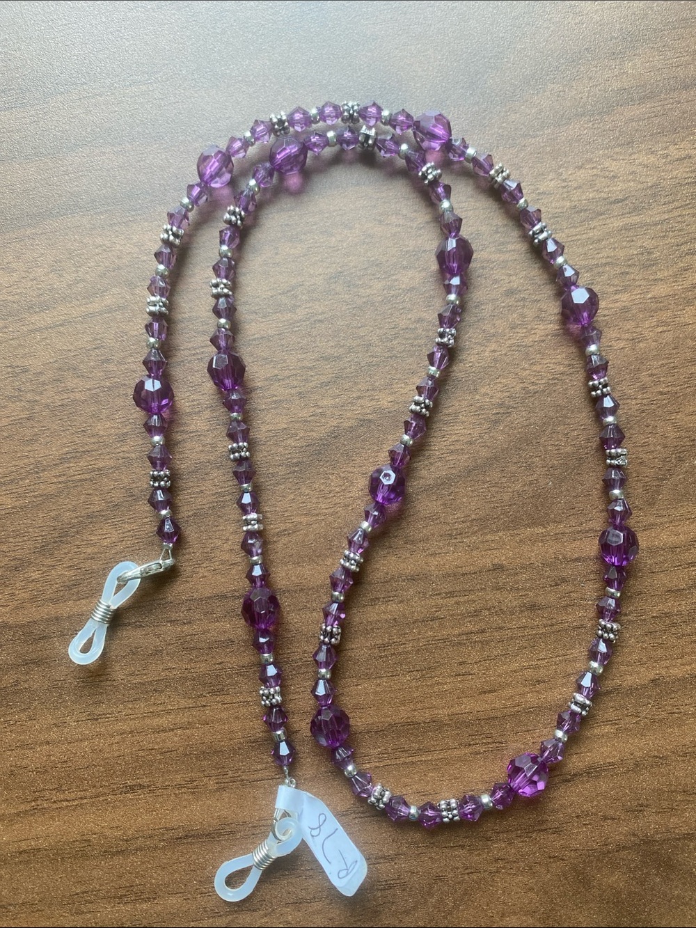 Purple Beaded Eyeglass Chain - Women Jewelry